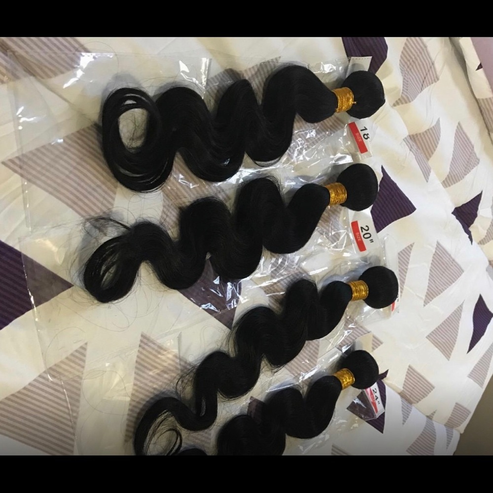 Virgin hair 18,20,22,24